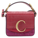 Chloe Hand Bag Leather 2way Pink Gold Auth 209325V-2