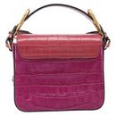 Chloe Hand Bag Leather 2way Pink Gold Auth 209325V-3