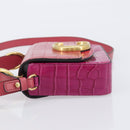 Chloe Hand Bag Leather 2way Pink Gold Auth 209325V-5