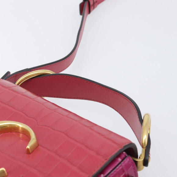 Chloe Hand Bag Leather 2way Pink Gold Auth 209325V