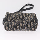 Christian Dior Trotter Canvas Oblique Shoulder Bag Navy Silver Auth 209328A-14