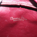 Christian Dior Trotter Canvas Shoulder Bag Red Gold Auth 209329-18
