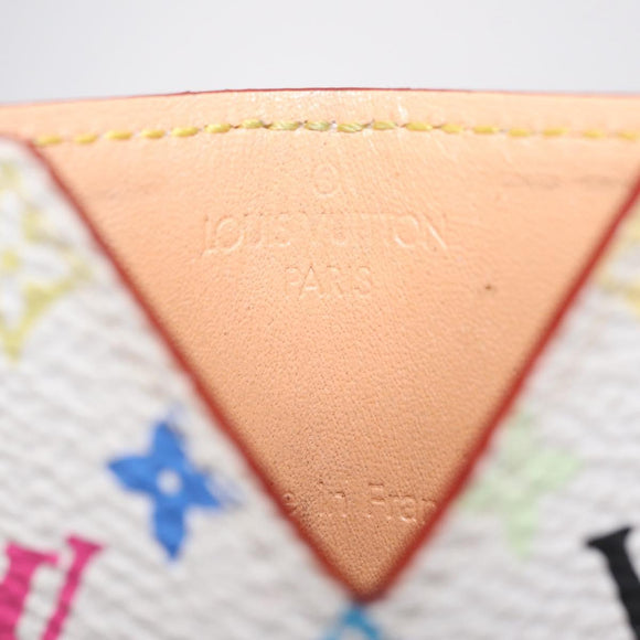 LOUIS VUITTON Monogram Multicolor Etui Hand Mirror White M92651 LV Auth 209330A