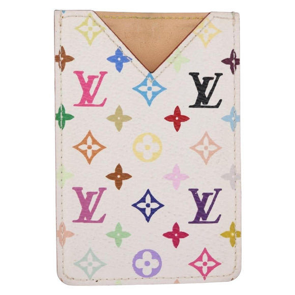 LOUIS VUITTON Monogram Multicolor Etui Hand Mirror White M92651 LV Auth 209330A