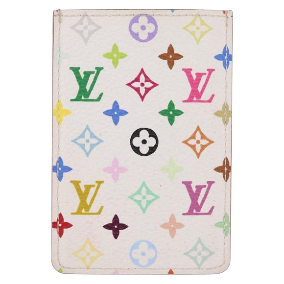 LOUIS VUITTON Monogram Multicolor Etui Hand Mirror White M92651 LV Auth 209330A