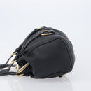 Miu Miu Hand Bag Leather Black Gold Auth 209332V-5