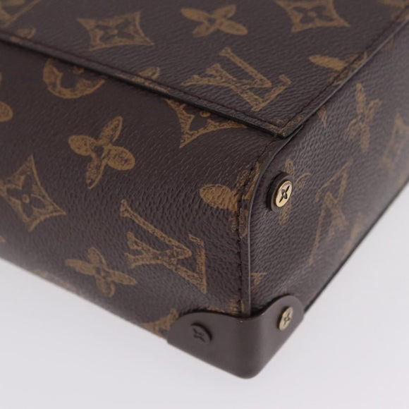 LOUIS VUITTON Monogram Vertical Box Trunk Shoulder Bag M59664 LV Auth 209333A