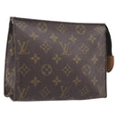 LOUIS VUITTON Monogram Poche Toilette 19 Pouch M47544 LV Auth 209334-1