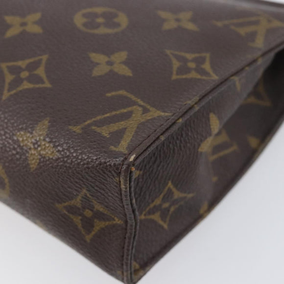 LOUIS VUITTON Monogram Poche Toilette 19 Pouch M47544 LV Auth 209334