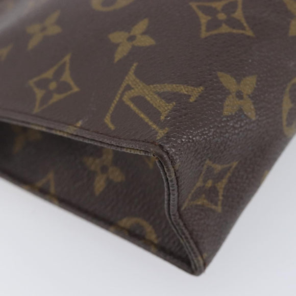 LOUIS VUITTON Monogram Poche Toilette 19 Pouch M47544 LV Auth 209334