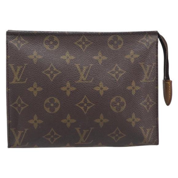 LOUIS VUITTON Monogram Poche Toilette 19 Pouch M47544 LV Auth 209334