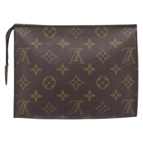 LOUIS VUITTON Monogram Poche Toilette 19 Pouch M47544 LV Auth 209334