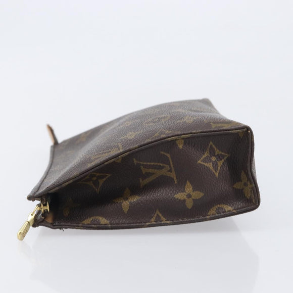 LOUIS VUITTON Monogram Poche Toilette 19 Pouch M47544 LV Auth 209334