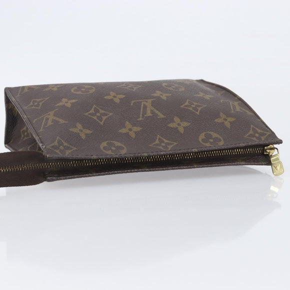 LOUIS VUITTON Monogram Poche Toilette 19 Pouch M47544 LV Auth 209334