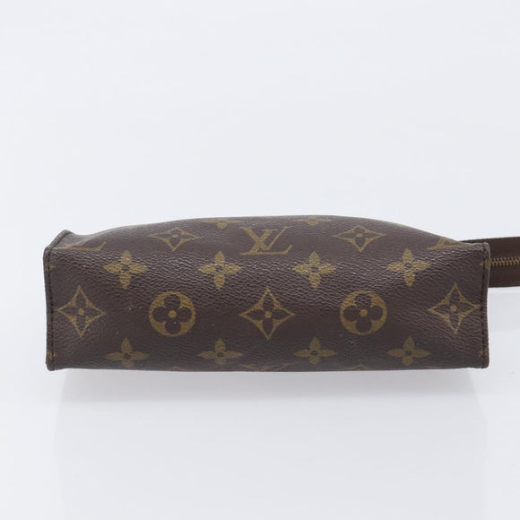 LOUIS VUITTON Monogram Poche Toilette 19 Pouch M47544 LV Auth 209334