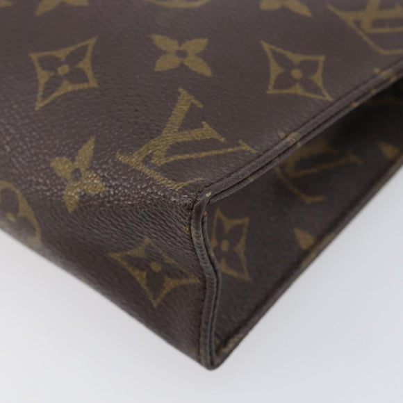 LOUIS VUITTON Monogram Poche Toilette 19 Pouch M47544 LV Auth 209334