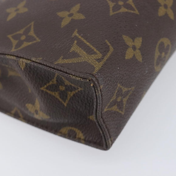 LOUIS VUITTON Monogram Poche Toilette 19 Pouch M47544 LV Auth 209334