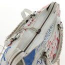 Balenciaga Graffiti Classic City Hand Bag Leather 2way White 505550 Auth 209335V-8