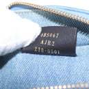 FENDI Hand Bag Denim 2way Blue Gold 8BS067 Auth 209336V-24