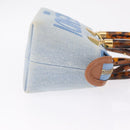 FENDI Hand Bag Denim 2way Blue Gold 8BS067 Auth 209336V-4