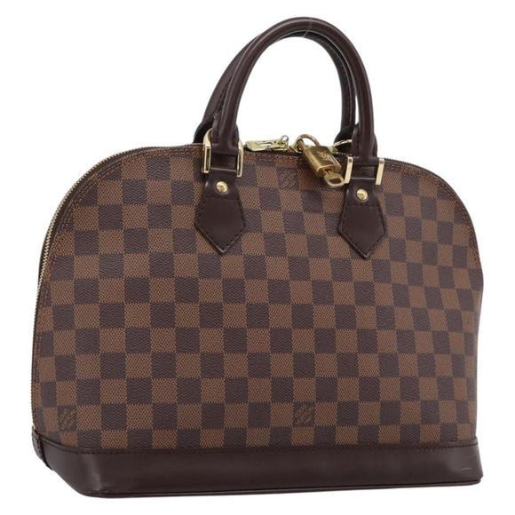 LOUIS VUITTON Damier Ebene Alma PM Hand Bag N53151 LV Auth 209337V