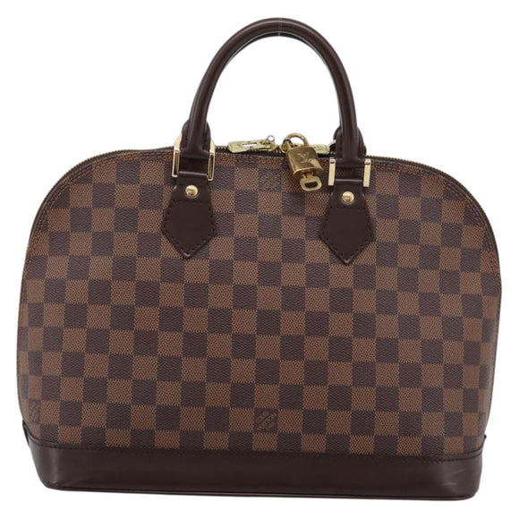LOUIS VUITTON Damier Ebene Alma PM Hand Bag N53151 LV Auth 209337V