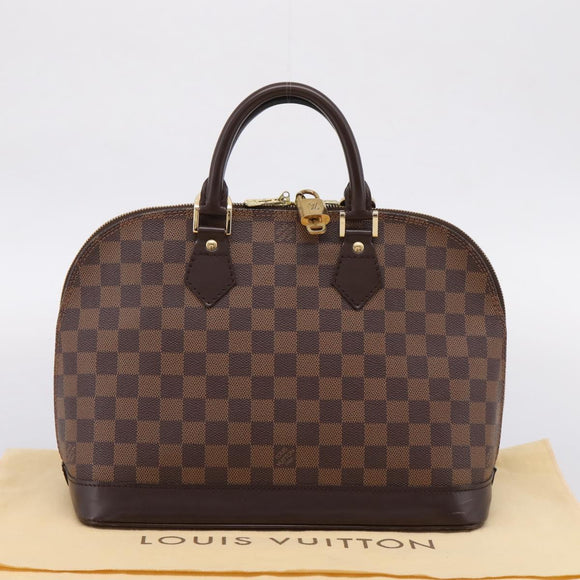 LOUIS VUITTON Damier Ebene Alma PM Hand Bag N53151 LV Auth 209337V