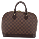 LOUIS VUITTON Damier Ebene Alma PM Hand Bag N53151 LV Auth 209337V-3