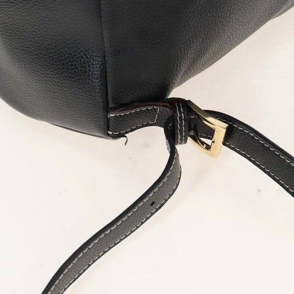 Vivienne Westwood Backpack Leather Black Gold Auth 209338V