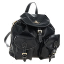 Vivienne Westwood Backpack Leather Black Gold Auth 209338V-1