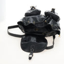 Vivienne Westwood Backpack Leather Black Gold Auth 209338V-22