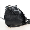 Vivienne Westwood Backpack Leather Black Gold Auth 209338V-4