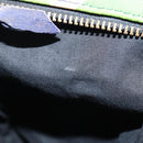 VERSACE Hand Bag Canvas Multicolor Gold Auth 209339V-12