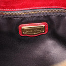 Miu Miu Hand Bag Vitellolux 2way Red Gold Auth 209342M-19