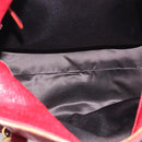 Miu Miu Hand Bag Vitellolux 2way Red Gold Auth 209342M-20