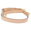 LOUIS VUITTON Shoulder Strap Leather 39.4""-47.2"" Beige LV Auth 209345V-1