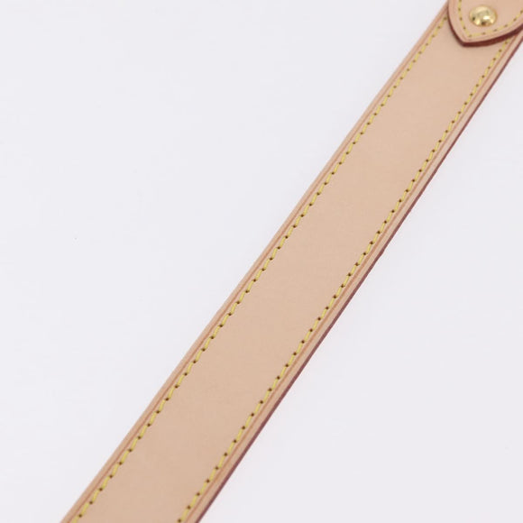 LOUIS VUITTON Shoulder Strap Leather 39.4""-47.2"" Beige LV Auth 209345V