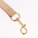 LOUIS VUITTON Shoulder Strap Leather 39.4""-47.2"" Beige LV Auth 209345V-14