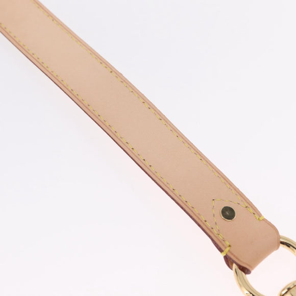 LOUIS VUITTON Shoulder Strap Leather 39.4""-47.2"" Beige LV Auth 209345V