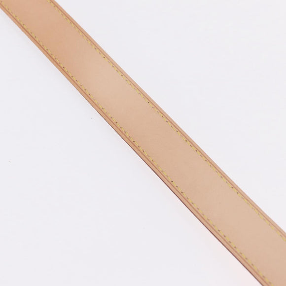 LOUIS VUITTON Shoulder Strap Leather 39.4""-47.2"" Beige LV Auth 209345V