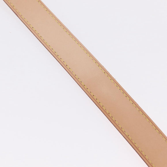 LOUIS VUITTON Shoulder Strap Leather 39.4""-47.2"" Beige LV Auth 209345V