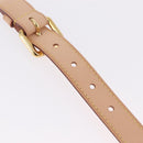 LOUIS VUITTON Shoulder Strap Leather 39.4""-47.2"" Beige LV Auth 209345V-19