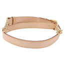 LOUIS VUITTON Shoulder Strap Leather 39.4""-47.2"" Beige LV Auth 209345V-2