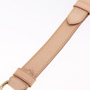 LOUIS VUITTON Shoulder Strap Leather 39.4""-47.2"" Beige LV Auth 209345V-7