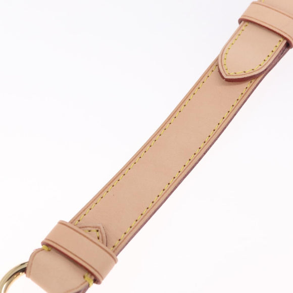 LOUIS VUITTON Shoulder Strap Leather 39.4""-47.2"" Beige LV Auth 209345V