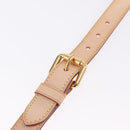 LOUIS VUITTON Shoulder Strap Leather 39.4""-47.2"" Beige LV Auth 209345V-8