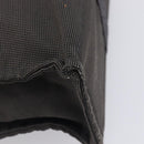 HERMES Her Line MM Hand Bag Canvas Gray Silver Auth 209346A-13