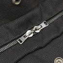 HERMES Her Line MM Hand Bag Canvas Gray Silver Auth 209346A-16
