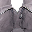 HERMES Her Line MM Hand Bag Canvas Gray Silver Auth 209346A-19