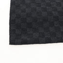 LOUIS VUITTON Eschar Petit Scarf Wool Black LV Auth 209349M-10